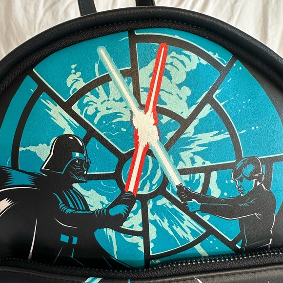 Star Wars Darth Vader Luke Skywalker, Lightsaber Duel, Double Strap Shoulder Bag - Picture 3 of 14